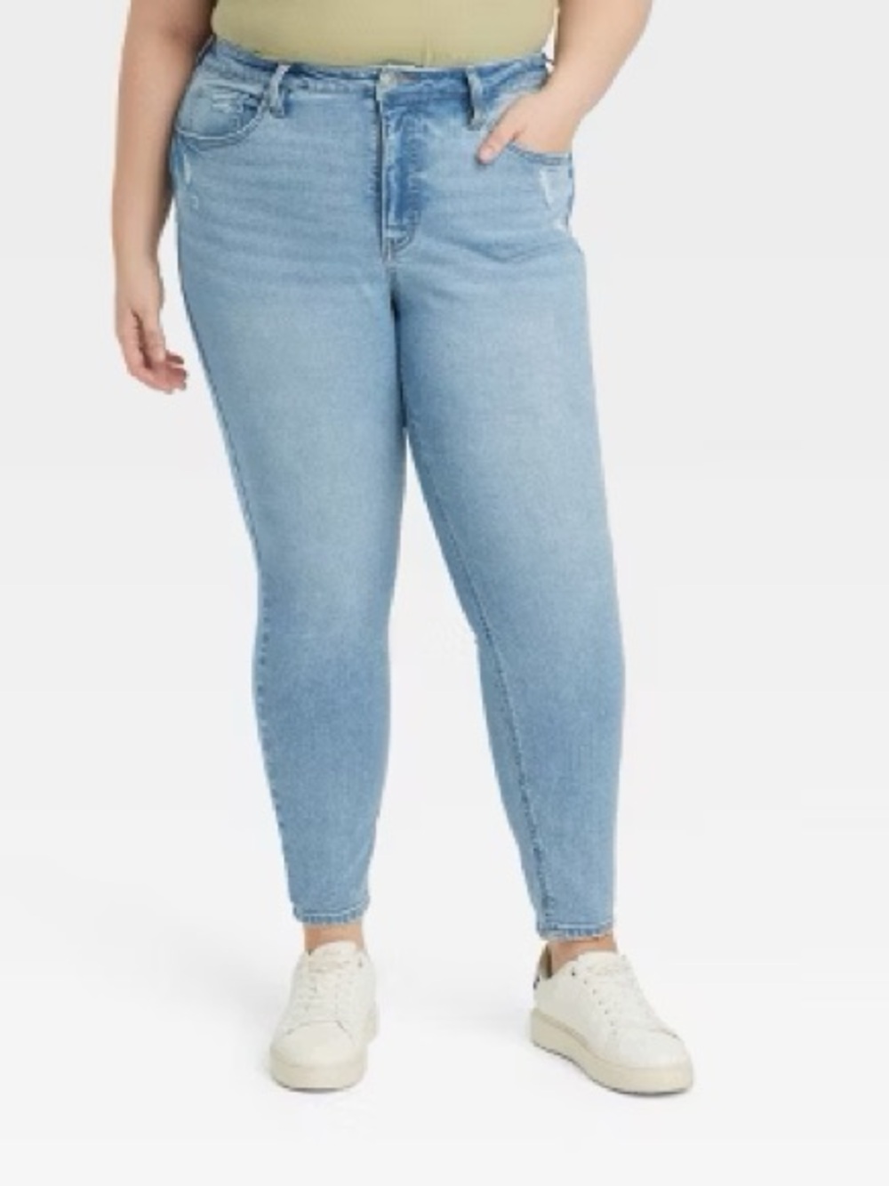 Ava & Viv Light Blue High-Rise Skinny Jeans